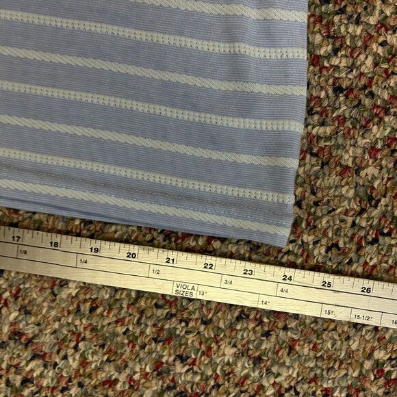 Sail to Sable Blue White Textured Rope Stripe Knit Long Sleeve Dress Size L - Picture 15 of 15